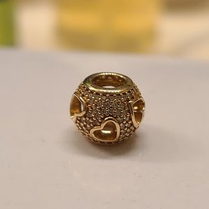 Pandora 14k tumbling hearts